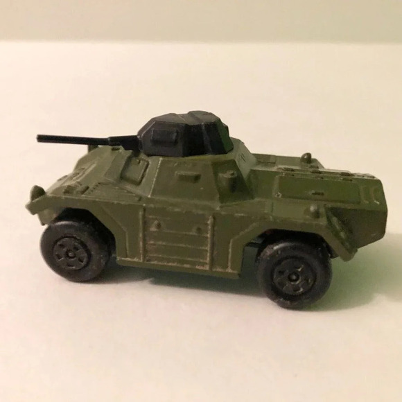 Vintage 1973 Matchbox Rolamatics Lesney Military Green  No 73 Weasel - Picture 1 of 10